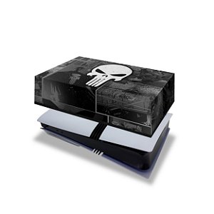 PS5 Pro Capa Anti Poeira Horizontal - The Punisher Justiceiro Comics