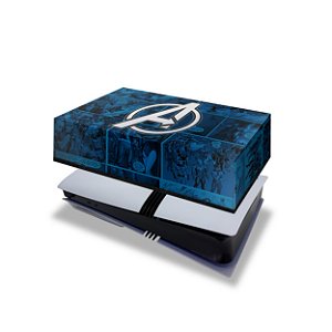 PS5 Pro Capa Anti Poeira Horizontal - Avengers Vingadores Comics