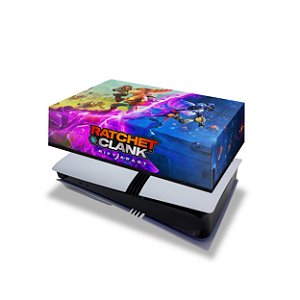 PS5 Pro Capa Anti Poeira Horizontal - Ratchet & Clank Rift Apart