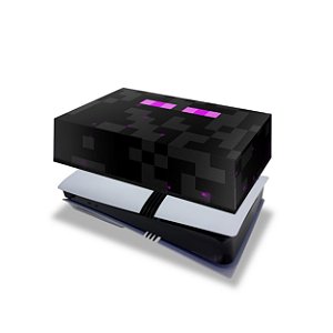 PS5 Pro Capa Anti Poeira Horizontal - Minecraft Enderman