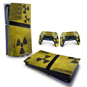 Skin PS5 Pro Horizontal - Radioativo