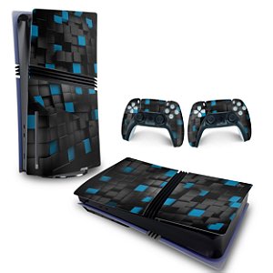 Skin PS5 Pro Horizontal - Cubos