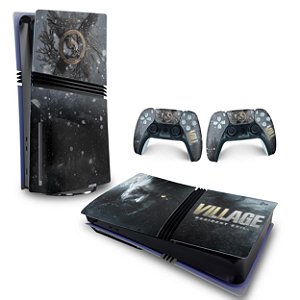 Skin PS5 Pro Horizontal - Resident Evil Village