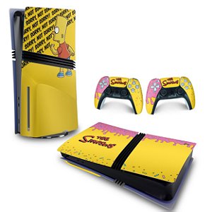 Skin PS5 Pro Horizontal - The Simpsons