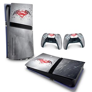 Skin PS5 Pro Horizontal - Batman Vs Superman Logo