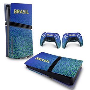 Skin PS5 Pro Horizontal - Brasil