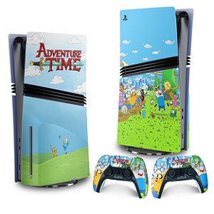 Skin PS5 Pro Vertical - Hora de Aventura