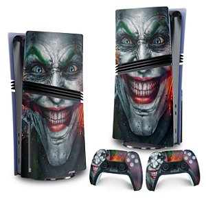 Skin PS5 Pro Vertical - Coringa Joker