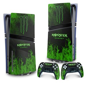 Skin PS5 Pro Vertical - Monster Energy Drink