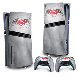 Skin PS5 Pro Vertical - Batman Vs Superman Logo