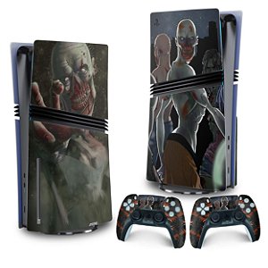 Skin PS5 Pro Vertical - Zombie Zumbi The Walking