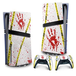 Skin PS5 Pro Vertical - Cena De Crime Scene