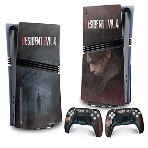Skin PS5 Pro Vertical - Resident Evil 4 Remake