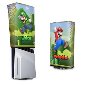 PS5 Pro Capa Anti Poeira Vertical - Super Mario