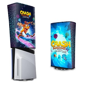 PS5 Pro Capa Anti Poeira Vertical - Crash Bandicoot 4