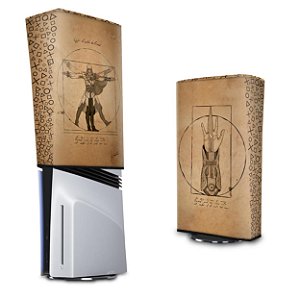 PS5 Pro Capa Anti Poeira Vertical - Assassin’S Creed Vitruviano