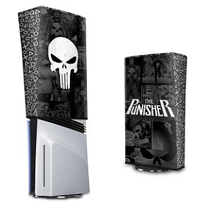 PS5 Pro Capa Anti Poeira Vertical - The Punisher Justiceiro Comics