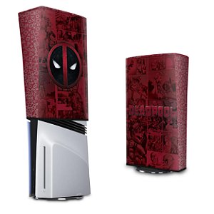 PS5 Pro Capa Anti Poeira Vertical - Deadpool Comics