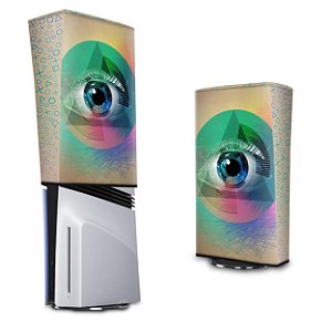 PS5 Pro Capa Anti Poeira Vertical - Abstrato #89