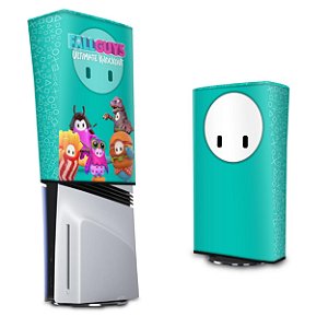 PS5 Pro Capa Anti Poeira Vertical - Fall Guys