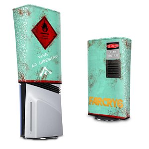 PS5 Pro Capa Anti Poeira Vertical - Far Cry 6