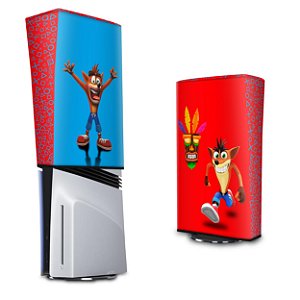 PS5 Pro Capa Anti Poeira Vertical - Crash Bandicoot