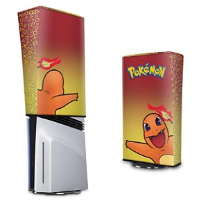 PS5 Pro Capa Anti Poeira Vertical - Pokemon Charmander