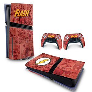 Skin PS5 Pro Horizontal - The Flash Comics