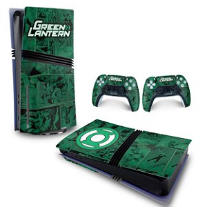 Skin PS5 Pro Horizontal - Lanterna Verde Comics