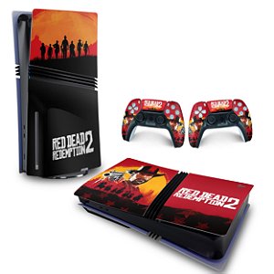 Skin PS5 Pro Horizontal - Red Dead Redemption 2