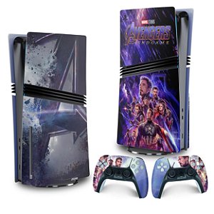 Skin PS5 Pro Vertical - Vingadores Ultimato Endgame