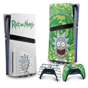 Skin PS5 Pro Vertical - Rick And Morty