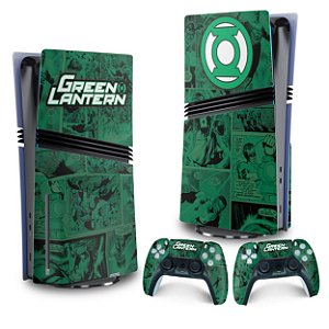 Skin PS5 Pro Vertical - Lanterna Verde Comics