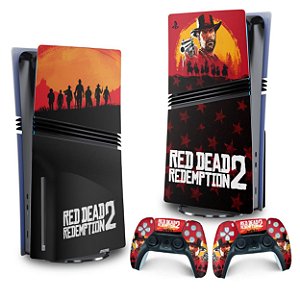Skin PS5 Pro Vertical - Red Dead Redemption 2