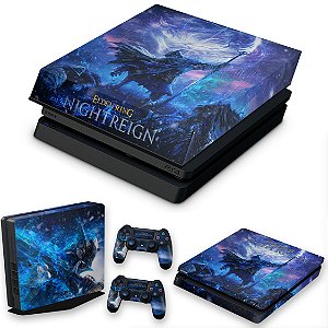 KIT PS4 Slim Skin e Capa Anti Poeira - Elden Ring Nightreign