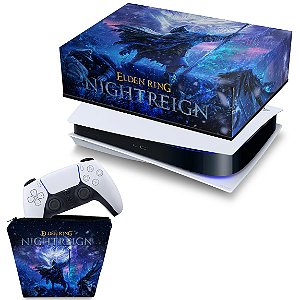 KIT PS5 Capa e Case Controle - Elden Ring Nightreign