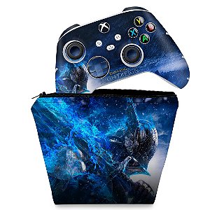 KIT Capa Case e Skin Xbox Series S X Controle - Elden Ring Nightreign