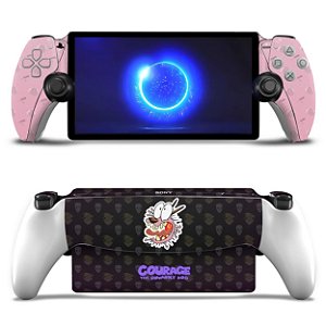 Skin Anti-Rage Playstation Portal PS Adesivo - Coragem: O Cão Covarde