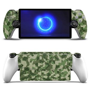 Skin Anti-Rage Playstation Portal PS Adesivo - Camuflado Verde
