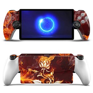 Skin Anti-Rage Playstation Portal PS Adesivo - Fire Flower