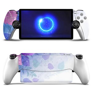 Skin Anti-Rage Playstation Portal PS Adesivo - Folhas Lilás
