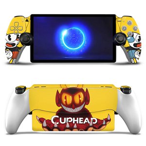 Skin Anti-Rage Playstation Portal PS Adesivo - Cuphead