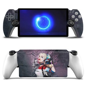 Skin Anti-Rage Playstation Portal PS Adesivo - Arlequina Harley Quinn