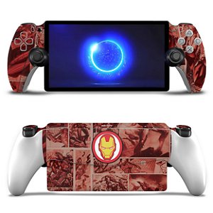Skin Anti-Rage Playstation Portal PS Adesivo - Homem De Ferro Comics