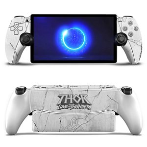Skin Anti-Rage Playstation Portal PS Adesivo - Mjolnir Thor Amor e Trovão