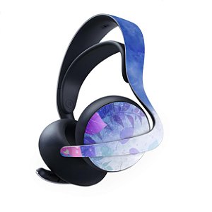 PS5 Skin Anti-Rage Headset Pulse Elite - Folhas Lilás