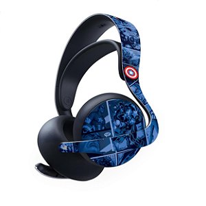 PS5 Skin Anti-Rage Headset Pulse Elite - Capitão América Comics