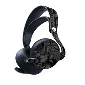 PS5 Skin Anti-Rage Headset Pulse Elite - The Punisher Justiceiro Comics