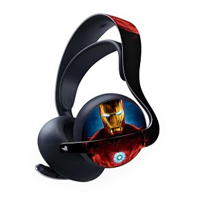 PS5 Skin Anti-Rage Headset Pulse Elite - Iron Man Homem De Ferro