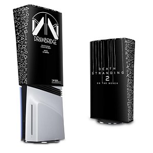 PS5 Pro Capa Anti Poeira Vertical - Death Stranding 2